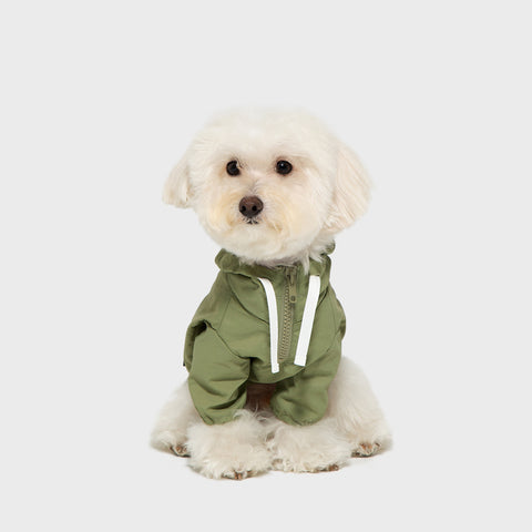 Hooded Dog Anorak Khaki