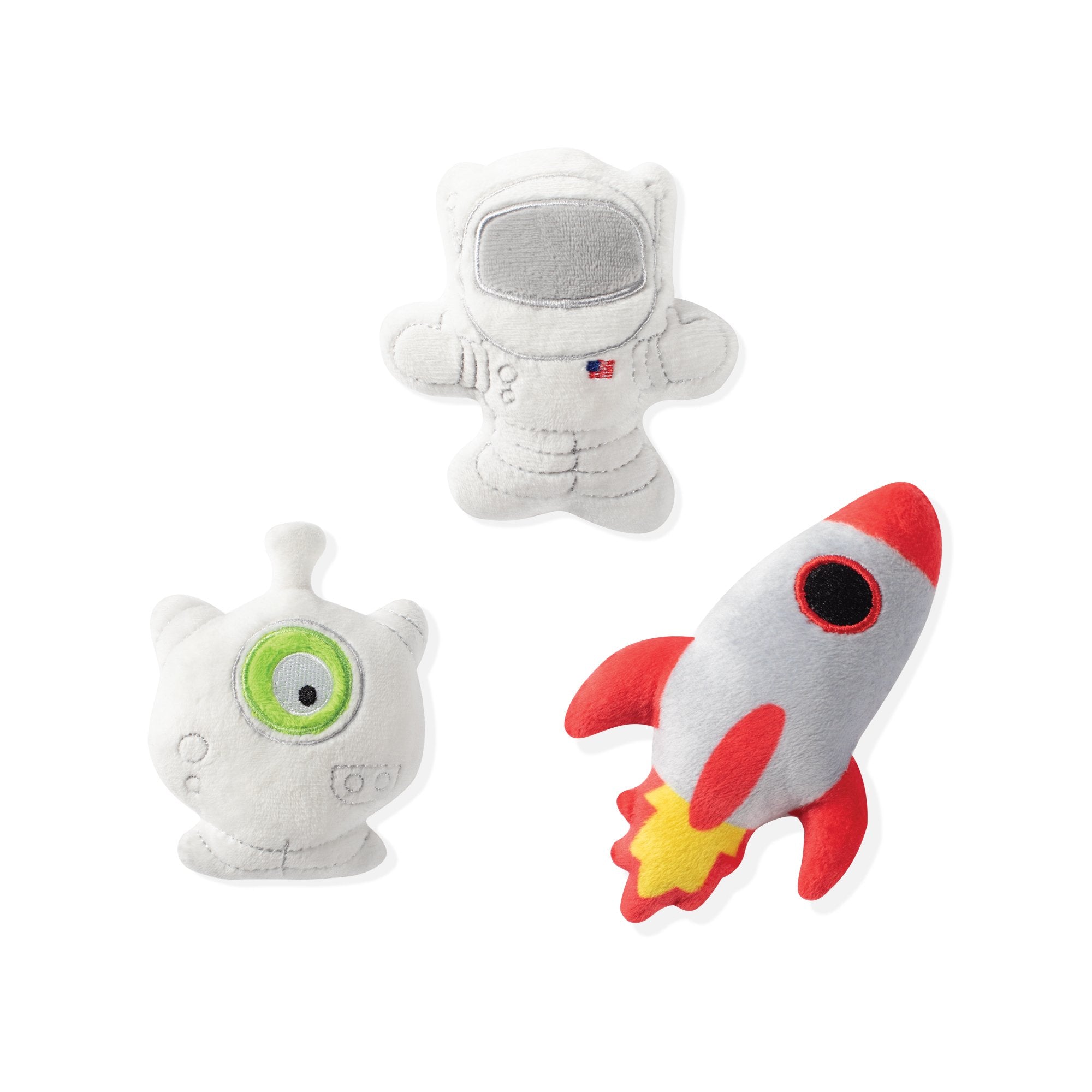 Space Mini Dog Toys (Set of 3)