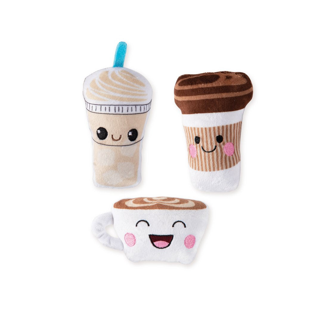 Coffee Mini Dog Toys (Set of 3)