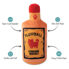 Fluffyball Cinnamon Whiskey Dog Toy