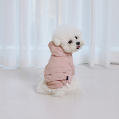 Hooded Dog Anorak Pink