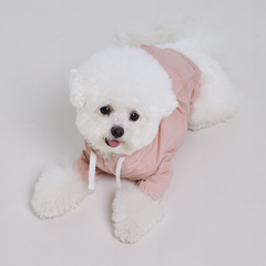 Hooded Dog Anorak Pink