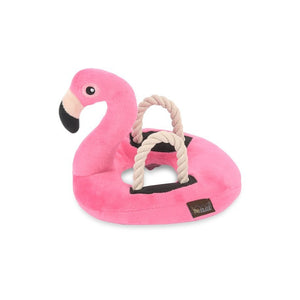 Tropical Paradise Dog Toy - Flamingo Float