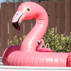 Tropical Paradise Dog Toy - Flamingo Float