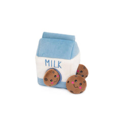 Zippy Burrow Dog Toy - Milk and Cookies