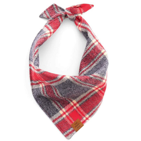 Hudson Plaid Flannel Dog Bandana