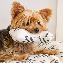 Modern Mud Cloth Bone Squeaky Dog Toy