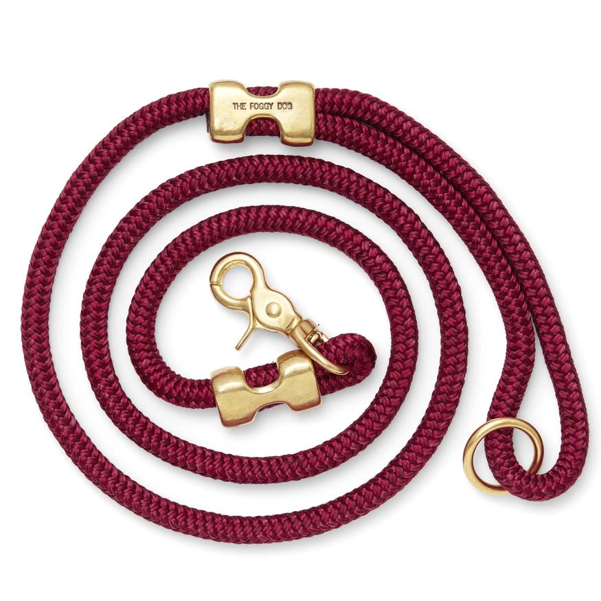 Wine Marine Rope Dog Leash